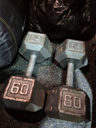 60lbs Dumbells weights 1