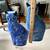Charming set of Blue speckled spongeware Ceramic Cats 5 thumbnail