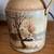 Rural winter hand painted scene on milk jug working LAMP 5 thumbnail