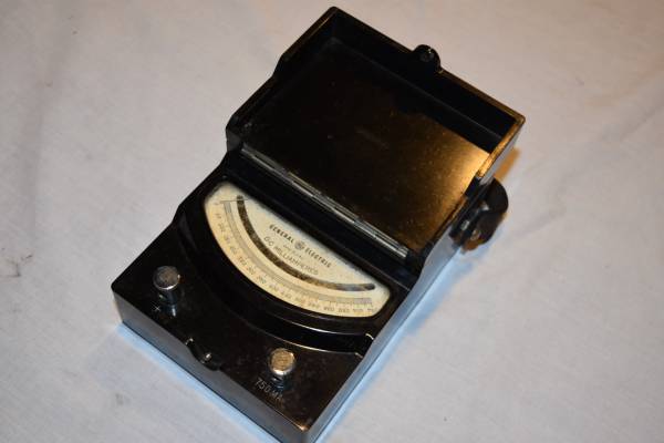 Vintage C 1950's GE Electric Milliamperes Meter 1