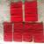 DUST BAGS "LOT OF 6"COTTON RED DRAWSTRING DUST-BAGS BALLY & DUNHILL [N 7 thumbnail