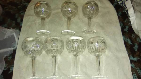 7 Waterford Millennium  Toasting Glasses 1