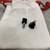 black heel caps for Louboutin shoes in white with red dust bag 2 thumbnail