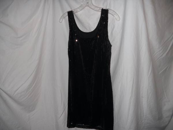 BLACK SEQUIN COCKTAIL / PARTY DRESS by "JOYCE LESLIE" 1