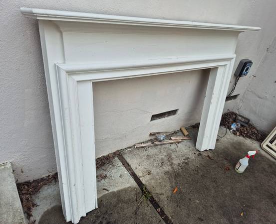 WOW!!! Wood mantel: 65x49" 1