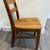 1940's Oak office work wood single chair. Antique Spindle back craft w 7 thumbnail