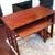 Folding Computer Desk and Matching Shelf in Cherry Colour Wood 3 thumbnail