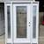 63" FRONT ENTRY DOOR Decorative Full-Lite Fiberglass Exterior Door 1 thumbnail