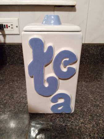 TEA Ceramic Canister for Tea Storage! 1