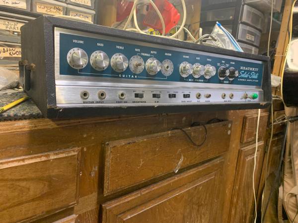 Project Vintage 1969 Heathkit Guitar Amp Trade 4 Guitar Bass Project 1