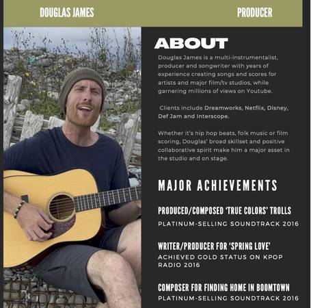 Platinum-selling producer/musician/songwriter taking on students/bands 1