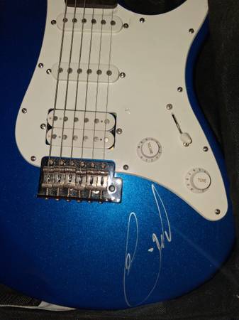 Autographed guitar 1