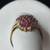 Synthetic Ruby Lady's 10K Yellow Gold Stone Ring 3 thumbnail