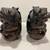 Vintage Asian Hand Carved Wooden Guardian Foo Dogs Floating Balls Insi 5 thumbnail