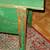 VOILA 1800's Wood SPANISH TABLE  with DRAWER  39"x 21"x 29 1/2" GREEN 4 thumbnail