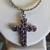 Silver & Amethyst Cross Necklace @ 103 Vintage Market 1 thumbnail