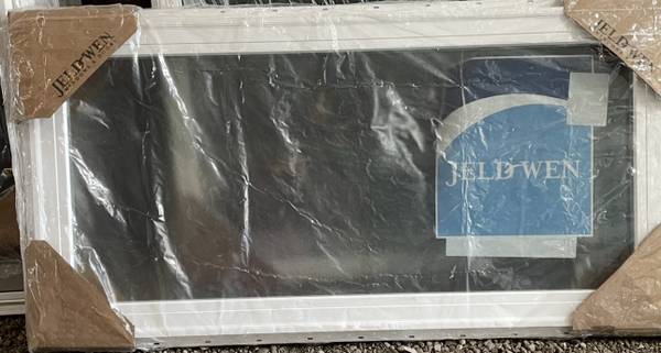 New 48x24 JeldWen picture window, obscure & tempered glass 1