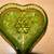 Green Glass card suit set of 4 ashtrays 6 thumbnail