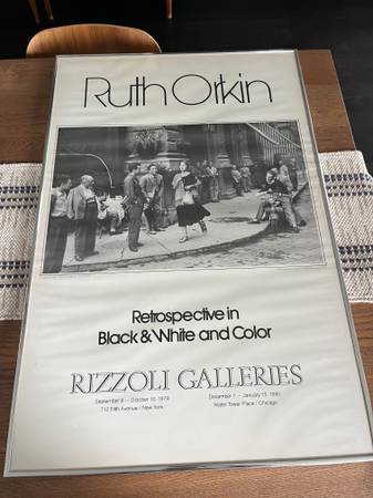 Framed vintage Ruth Orkin exhibition poster 1