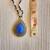 LUCKY BRAND PENDANT NECKLACE BLUE GEMSTONE 2 thumbnail