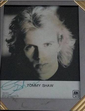 Vintage Authentic Tommy Shaw of STYX Autographed 8 x 10" Photo 1