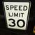 30 MPH reflective speed limit sign 1 thumbnail