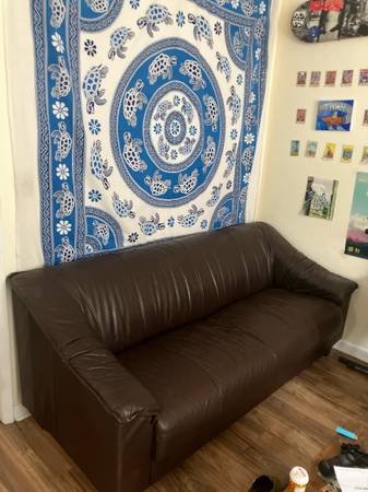 Leather couch 1