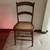 BEAUTIFUL ANTIQUE SOLID MAPLE CHAIR with WICKER SEAT 8 thumbnail