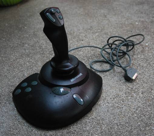 Microsoft 3D SideWinder Pro Plus Joystick w cable Vintage 1