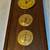 WEATHER STATION 3 DIALS IN WALNUT 10 X 22"   #VINTAGE 1 thumbnail