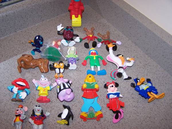 19 assorted figurines - most are PVC 20 years old ++ 1