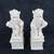 Vintage Blanc de Chine Porcelain Temple Guardian Foo Dog Statues 1 thumbnail