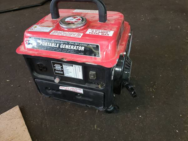 750/900 watt portable generator 1
