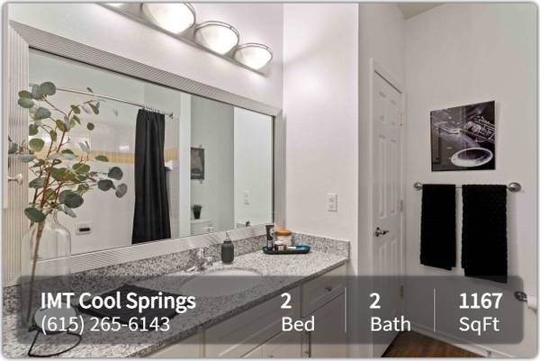 $1,960 / 2br - 1167ft2 - X marks the spot! You've just found a gorgeous 2 bed / 2 bath! (Franklin - Cool Springs Mall)63924812181507121
