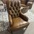 Vanguard Tufted Leather Chair on Casters 1 thumbnail