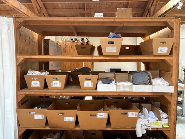 Large wooden shelves 1