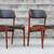 RESTORED Pair Mid Century MCM Danish Designer Rosewood Dining Chairs 2 thumbnail