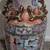 Vintage Chinese Famille Rose Medallion Porcelain Vase 15" Gold Foo Dog 3 thumbnail