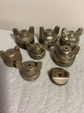 BINKS and DEVILBISS PAINT SPRAY NOZZLES - $10 1