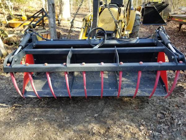 John Deere Quick Attach Manure Tine Grapple Bucket 78" 1