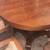 Antique Oak Round dining table with 5 chairs 9 thumbnail