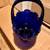 Cobalt Blue Basket Cut Glass Crystal Vintage 3 thumbnail