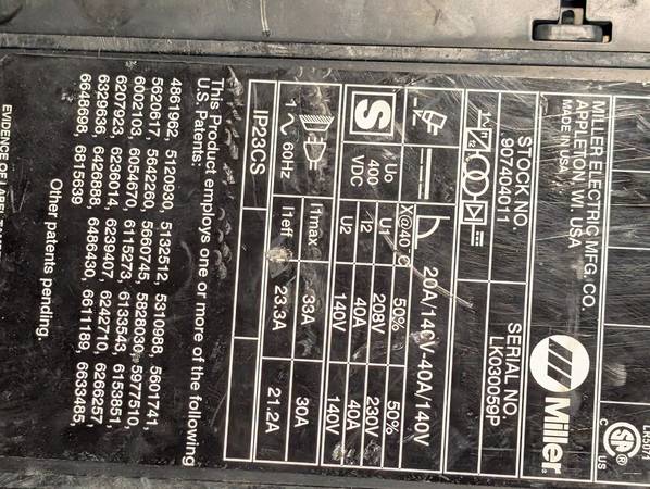 Miller Plasma cutter 1