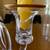 Vintage Handblown Glass Dual Candelabra w/ Loop Design 6 thumbnail