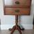 Antique Sewing Cabinet End Table Nightstand 2 drawers 1 thumbnail