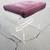 LUCITE clear vanity stool 3 thumbnail