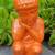 Ceramic Buddha Buda Budah Orange 7 thumbnail