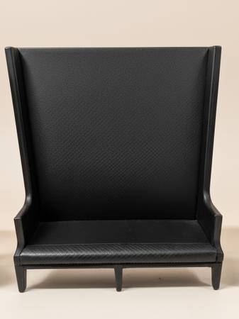 High-back upholstered banquette bench (Free Delivery if Needed) 1