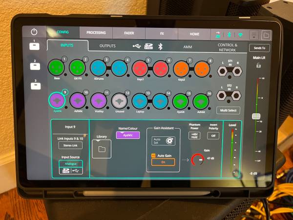 Allen&Heath 20 Channel WiFi Mixer with Tablet and Cables 1