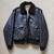 Leather Bomber shearling lined  jacket 1 thumbnail